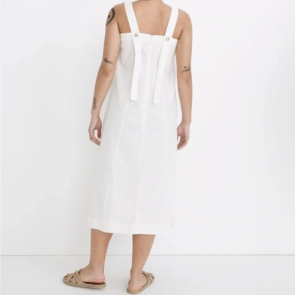 Madewell Linen Cotton Blend Dress size Medium NWT - Picture 8 of 9